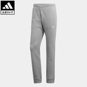 【公式】アディダス adidas 返品可 トレフォイルパンツ オリジナルス レディース メンズ ウェア・服 ボトムス ジャージ パンツ グレー DV1540 下