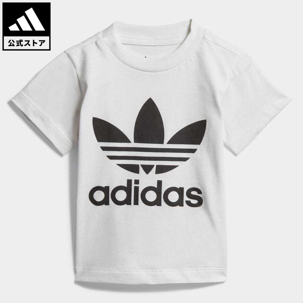 【公式】アディダス adidas 返品可 トレフォイル Tシャツ オリジナルス キッズ／子供用 ウェア・服 トップス Tシャツ 白 ホワイト DV2828 半袖 summershop22のサムネイル