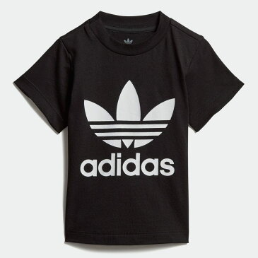 【公式】アディダス adidas 返品可 トレフォイル Tシャツ オリジナルス キッズ ウェア・服 トップス Tシャツ 黒 ブラック DV2829 半袖