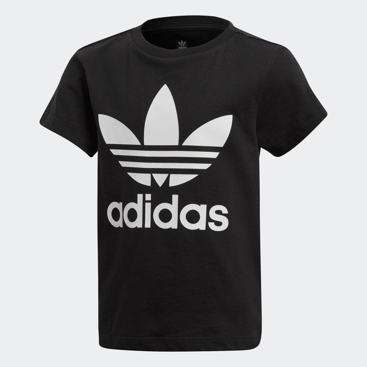 【公式】アディダス adidas 子供用トレフォイル Tシャツ [Trefoil Tee] オリジナルス キッズ ウェア トップス Tシャツ 黒 ブラック DV2858 半袖