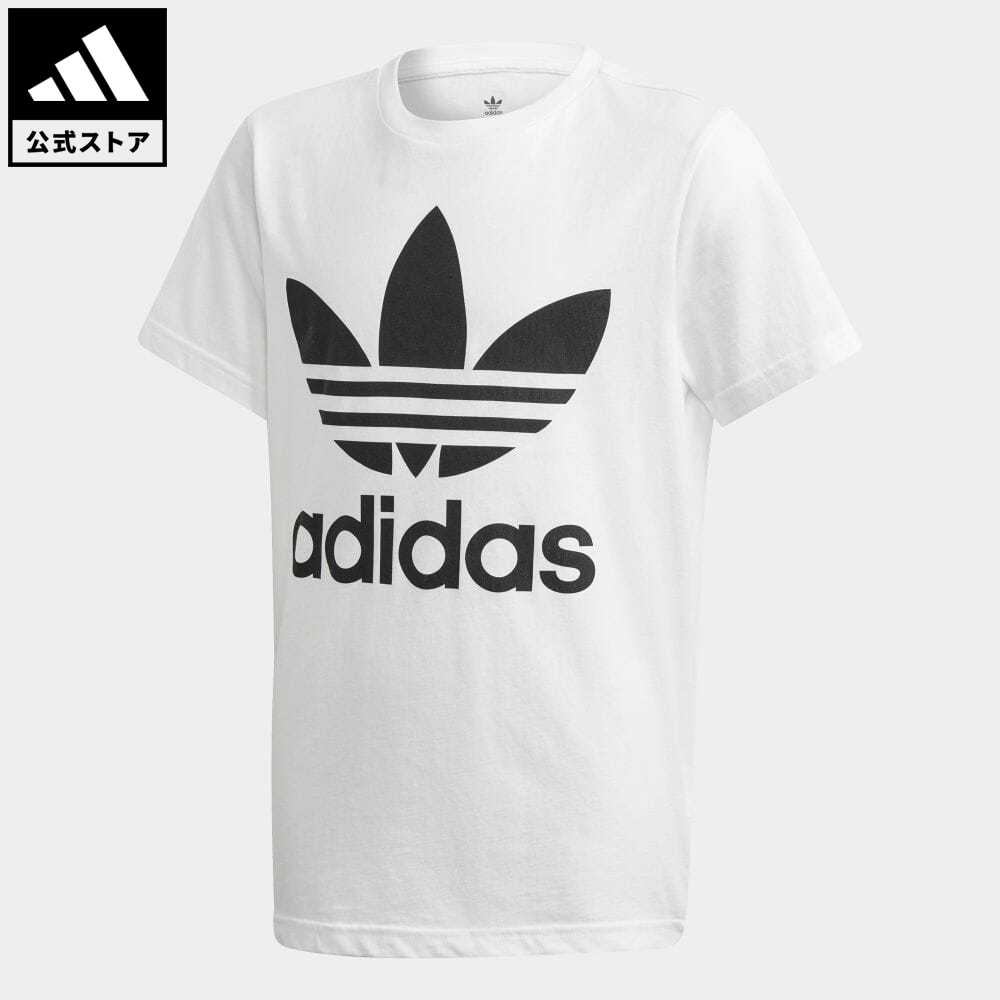 【公式】アディダス adidas 返品可 子供用トレフォイルTシャツ [Trefoil Tee] オリジナルス キッズ／子供用 ウェア・服 トップス Tシャツ 白 ホワイト DV2904 半袖 summershop22のサムネイル