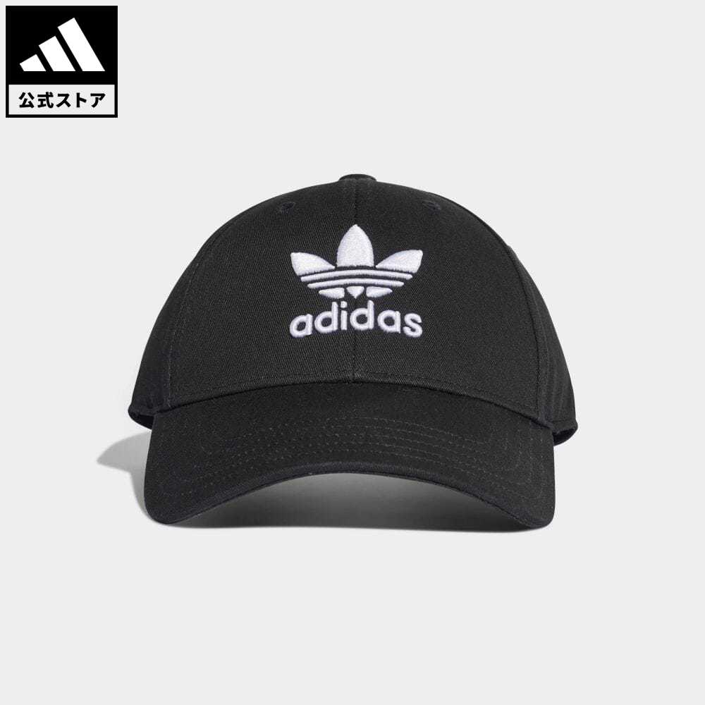 【公式】アディダス adidas 返品可 トレフォイル ベースボールキャップ オリジナルス レディース メンズ アクセサリー 帽子 キャップ 黒 ブラック EC3603