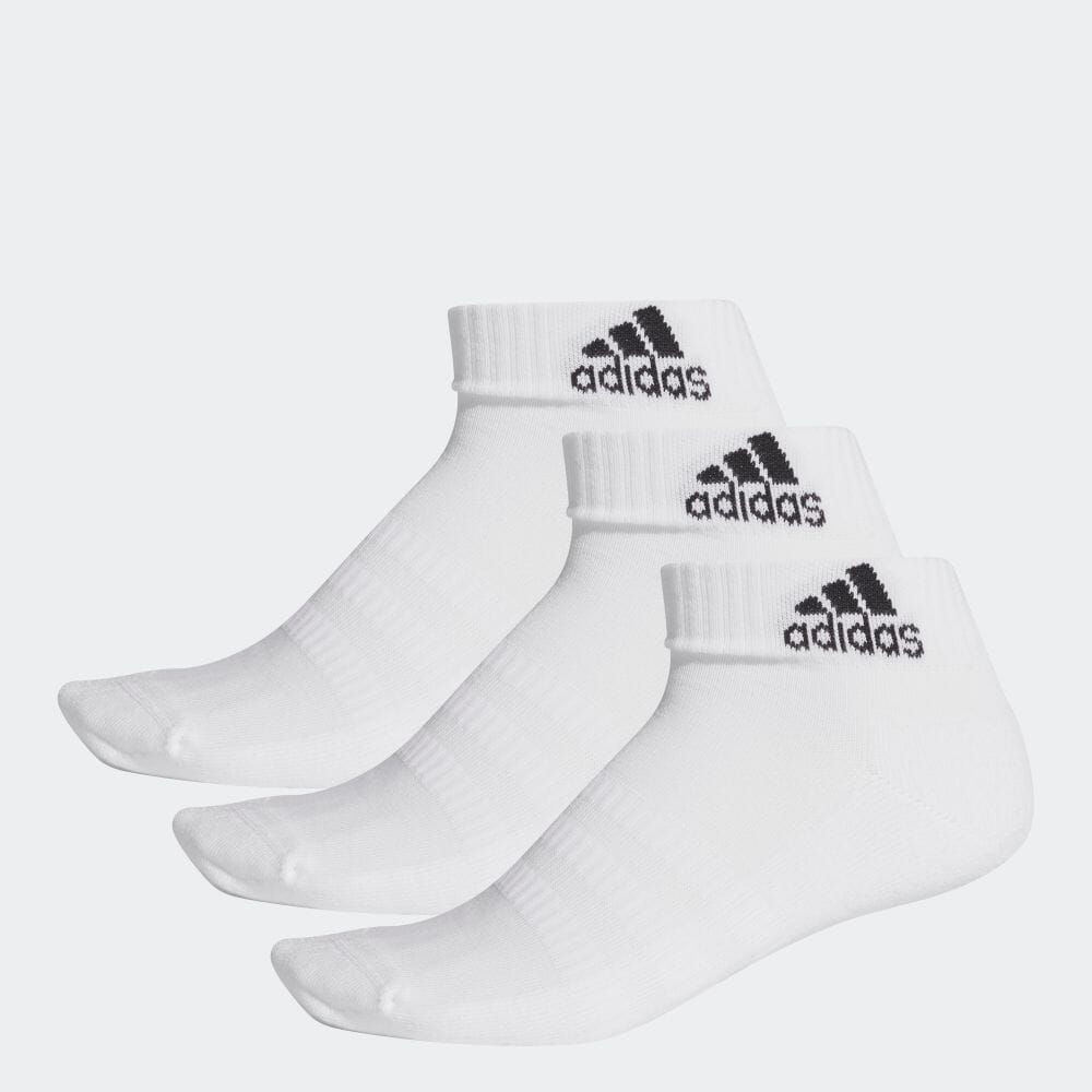 【公式】アディダス adidas 返品可 ジム・トレーニング クッション アンクル ソックス 3足組み [Cushioned Ankle Socks 3 Pairs] メンズ レディース アクセサリー ソックス・靴下 アンクルソックス 白 ホワイト DZ9365