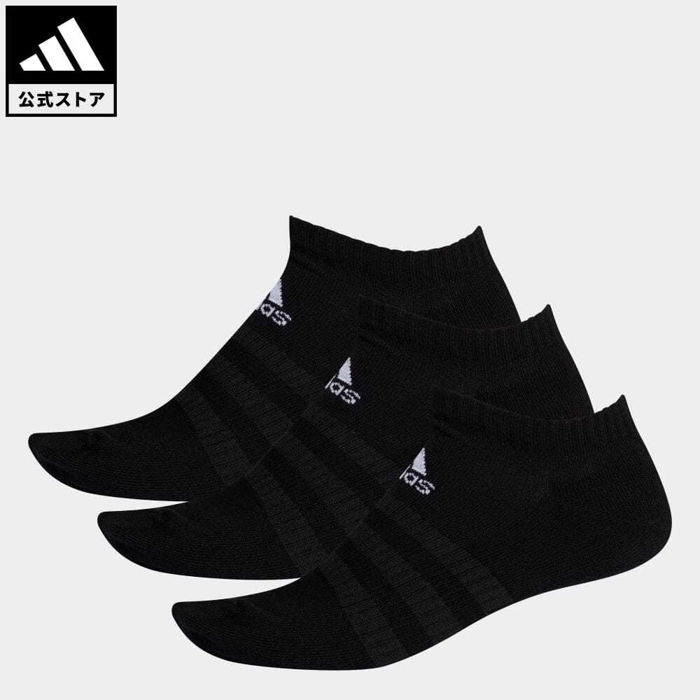   AfB X adidas ԕi WEg[jO NbV [Jbg \bNX 3g [Cushioned Low-Cut Socks 3 Pairs] Y fB[X ANZT[ \bNXEC V[YC\bNX  ubN DZ9385