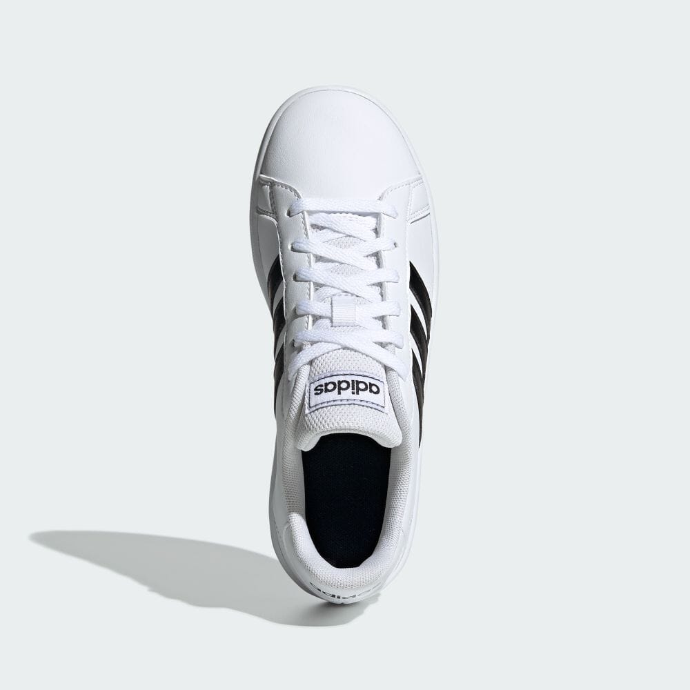 【公式】アディダス adidas 返品可 テニス グランドコート / GrandCourt キッズ／子供用 シューズ・靴 スポーツシューズ 白 ホワイト EF0103 テニスシューズ whitesneaker