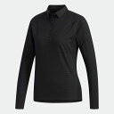 【公式】アディダス adidas ゴルフ パフォーマンス 長袖ポロシャツ 【ゴルフ】 / Performance Long Sleeve Polo レディース ウェア トップス ポロシャツ 黒 ブラック EJ7352