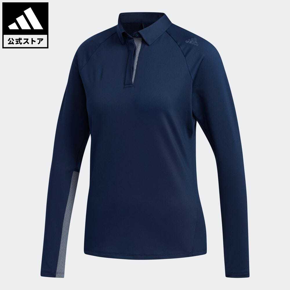 【20%OFFクーポン対象 08/19 10:00〜08/23 09:59】【公式】アディダス adidas 返品可 ゴルフ クライマウォーム コントラストスリーブ 長袖ポロ / Performance LS Polo レディース ウェア・服 トップス ポロシャツ 青 ブルー EJ7362