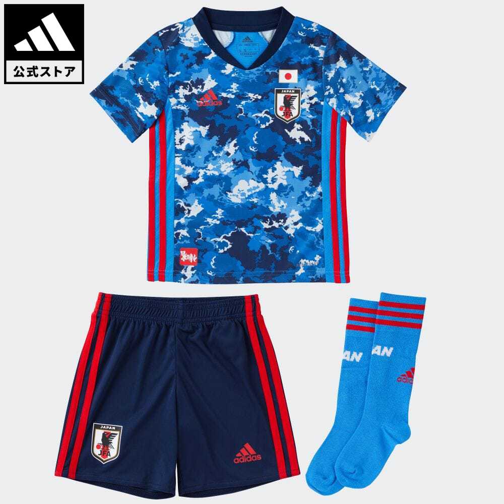 【公式】アディダス adidas 返品可 サッカー サッカー日本代表 2020 ホーム ユニフォーム ミニキット / Japan Home Mini Kit キッズ ウェア・服 セットアップ ユニフォーム 青 ブルー ED7354 notp 上下