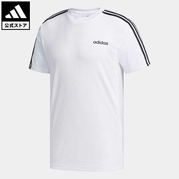 【20%OFFクーポン対象 08/19 10:00〜08/23 09:59】【公式】アディダス adidas 返品可 ジム・トレーニング デザインド トゥ ムーブ 3ストライプス 半袖Tシャツ / Design 2 Move 3-Stripes Tee メンズ ウェア・服 トップス Tシャツ 白 ホワイト FL0356 半袖