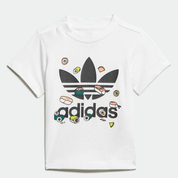 【公式】アディダス adidas スシ半袖Tシャツ オリジナルス キッズ ウェア トップス Tシャツ 白 ホワイト FM4874 半袖