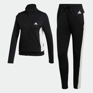 【公式】アディダス adidas 返品可 チーム スポーツ トラックスーツ(ジャージセットアップ) / Team Sports Track Suit アスレティクス レディース ウェア・服 セットアップ ジャージ 黒 ブラック FI6696 上下