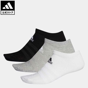 【公式】アディダス adidas 返品可 ジム・トレーニング ローカットソックス 3足組 [Low-Cut Socks 3 Pairs] メンズ レディース アクセサリー ソックス・靴下 シューズインソックス グレー DZ9400