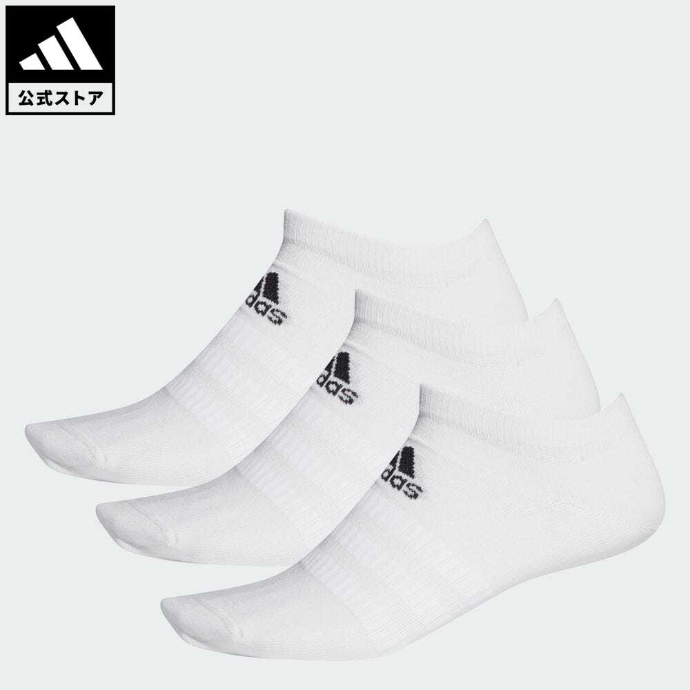 【公式】アディダス adidas 返品可 ジム・トレーニング ローカットソックス 3足組 [Low-Cut Socks 3 Pairs] メンズ レディース アクセサリー ソックス・靴下 シューズインソックス 白 ホワイト DZ9401