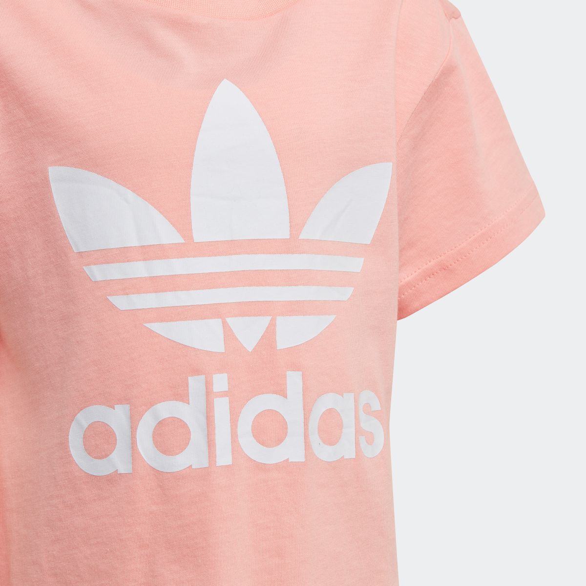 【公式】アディダス adidas 子供用トレフォイル Tシャツ [Trefoil Tee] オリジナルス キッズ ウェア トップス Tシャツ ピンク FM5625 半袖