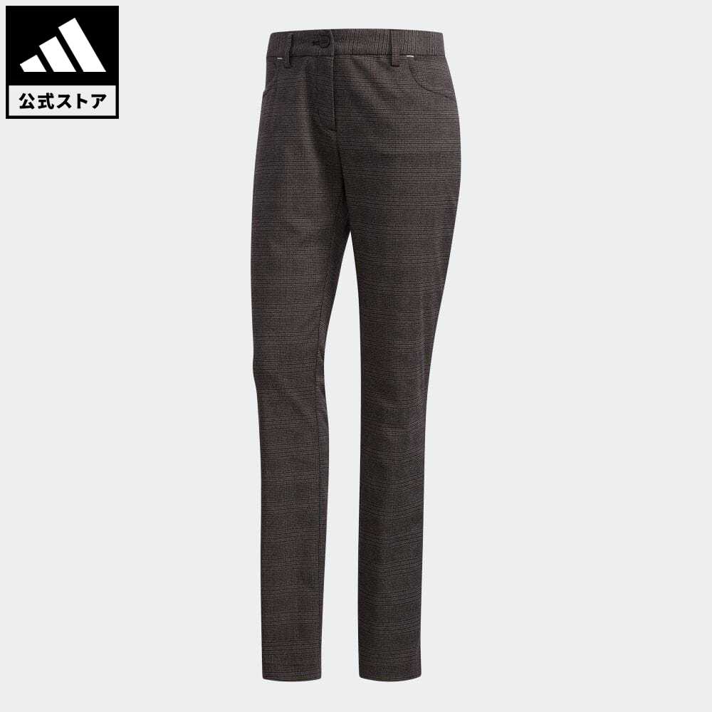 【公式】アディダス adidas 返品可 ゴルフ EX STRETCH グレンチェックパンツ レディース ウェア・服 ボトムス パンツ 黒 ブラック ED2087 notp