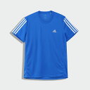 【公式】アディダス adidas ランニング Running 3-Stripes Tee メンズ ウェア トップス シャツ 青 ブルー FU3560 ランニングウェア p0904