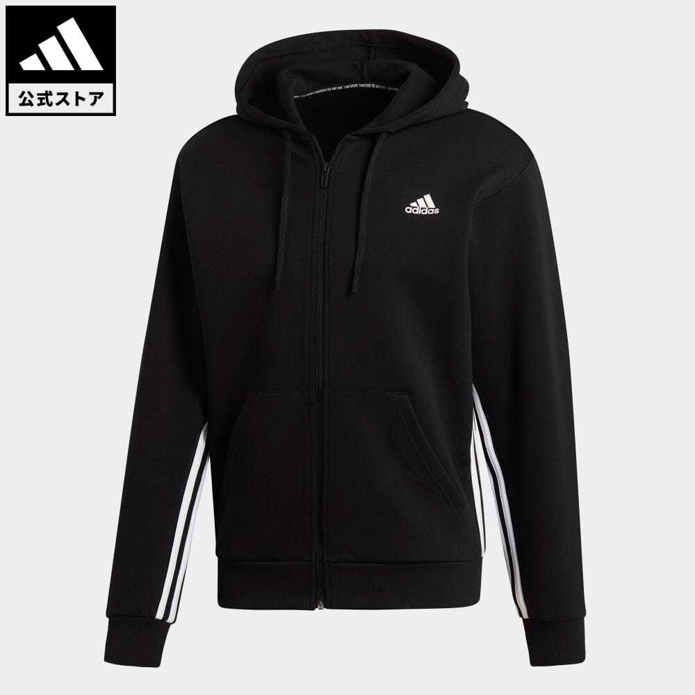 【20%OFF】 【公式】アディダス adidas 返品可 マストハブ スリーストライプス パーカー / Must Haves 3-Stripes Hoodie スポーツウェア メンズ ウェア・服 トップス パーカー(フーディー) ジャージ 黒 ブラック DX7657 トレーナーのサムネイル