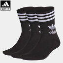 【公式】アディダス adidas 返品可 ミッドカット クルーソックス 3足組 オリジナルス メンズ レディース アクセサリー ソックス・靴下 クルーソックス 黒 ブラック GD3576 nm_otd