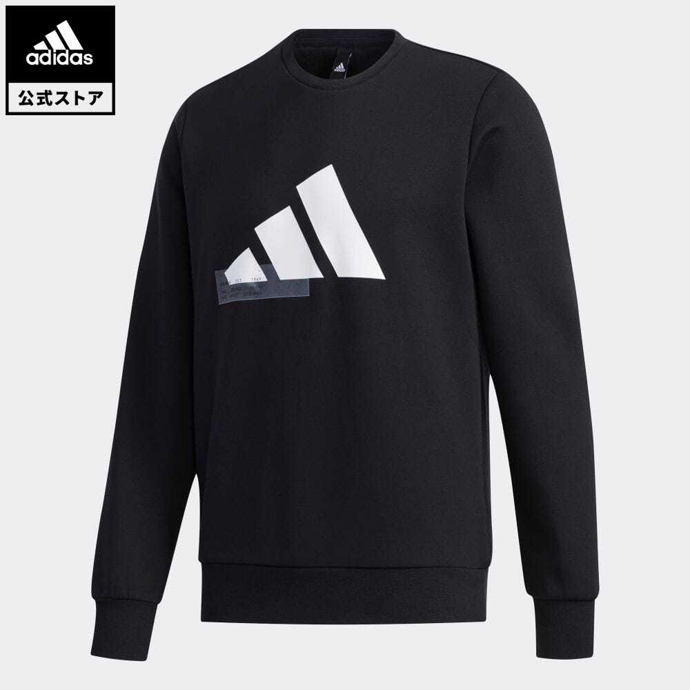 【公式】アディダス adidas UB グラフィック スウェットシャツ / UB Graphic Sweatshirt アスレティクス メンズ ウェア トップス スウェット 黒 ブラック GF3997