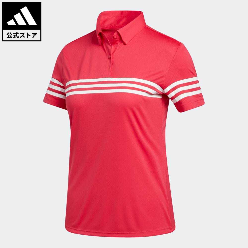 【公式】アディダス adidas 返品可 ゴルフ スリーストライプス 半袖シャツ / S/S POLO レディース ウェア・服 トップス ポロシャツ ピンク FS6468 notp