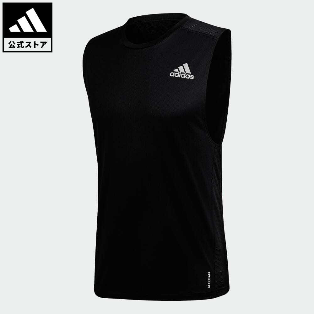 【公式】アディダス adidas 返品可 ランニング オウン ザ ラン ノースリーブ Tシャツ / Own the Run Sleeveless Tee メンズ ウェア・服 トップス Tシャツ 黒 ブラック GC7865 walking_jogging ノースリーブ ランニングウェア