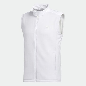 【公式】アディダス adidas 返品可 ゴルフ ファブリックミックス フルジップスウエットベスト / Hybrid Vest メンズ ウェア・服 アウター ジャケット 白 ホワイト FS6915 notp