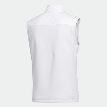 【公式】アディダス adidas 返品可 ゴルフ ファブリックミックス フルジップスウエットベスト / Hybrid Vest メンズ ウェア・服 アウター ジャケット 白 ホワイト FS6915 notp