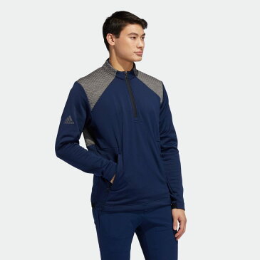 【公式】アディダス adidas 返品可 ゴルフ COLD. RDY 長袖ハーフジップレイヤリング / COLD. RDY Quarter-Zip Jacket メンズ ウェア・服 アウター ジャケット 青 ブルー GC7114 notp