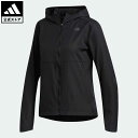 アディダス 【公式】アディダス adidas 返品可 ランニング オウン ザ ラン フード付き ウインドジャケット / Own the Run Hooded Wind Jacket レディース ウェア・服 アウター ジャケット 黒 ブラック FM6928 ランニングウェア 上着