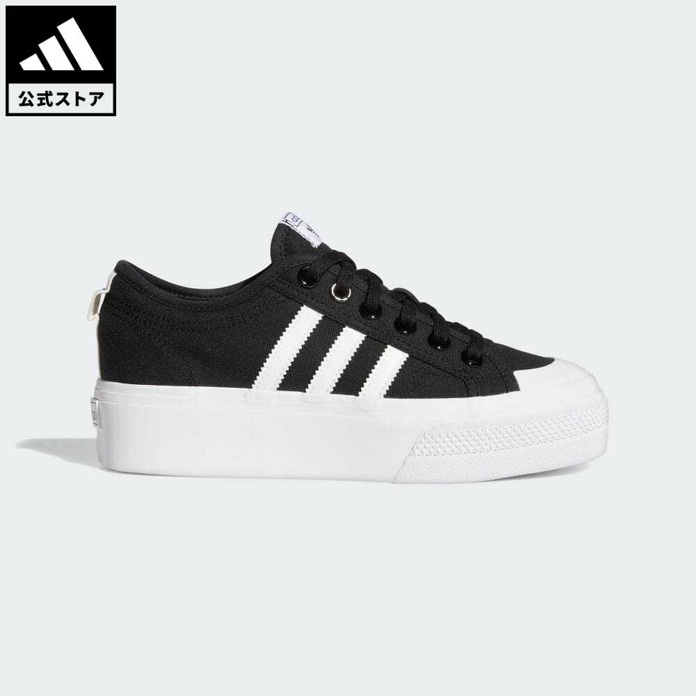 【公式】アディダス adidas 返品可 ニッツァ プラットフォーム / Nizza Platform オリジナルス レディース シューズ・靴 スニーカー 黒 ブラック FV5321 ローカット bkskのサムネイル