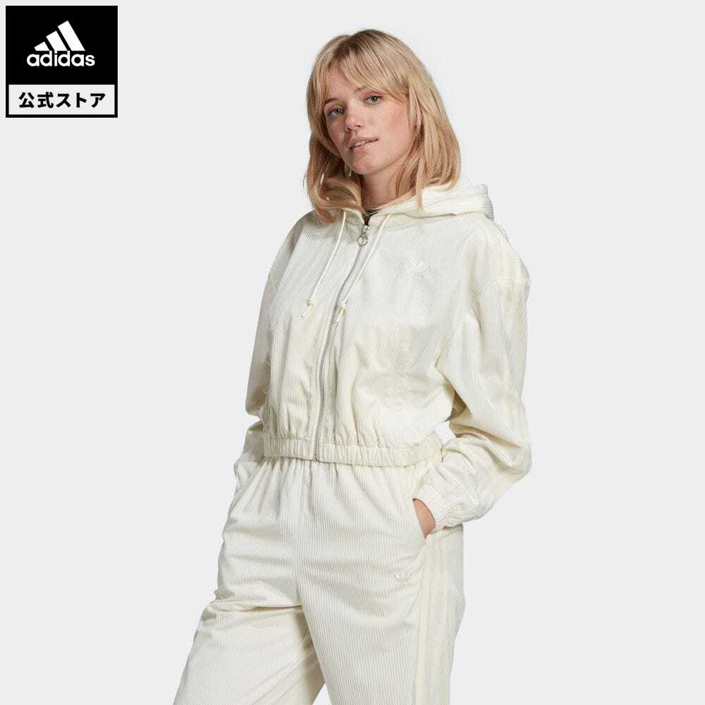 【公式】アディダス adidas フード付きトラックトップ オリジナルス レディース ウェア トップス パーカー(フーディー) ジャージ 白 ホワイト GU0828 トレーナー dance coupon対象0429