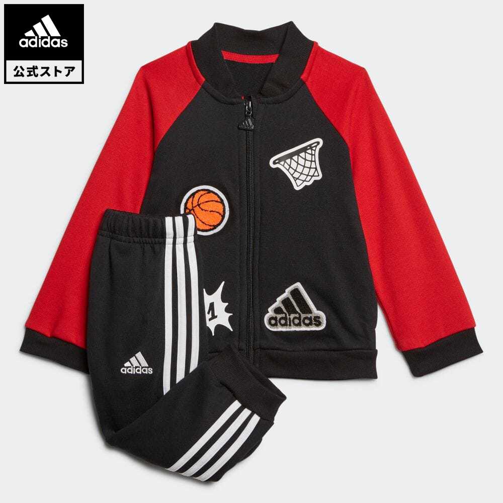 【公式】アディダス adidas 返品可 ジム・トレーニング カレッジ トラックスーツ / Collegiate Track Suit キッズ ウェア セットアップ 黒 ブラック GD3914 上下