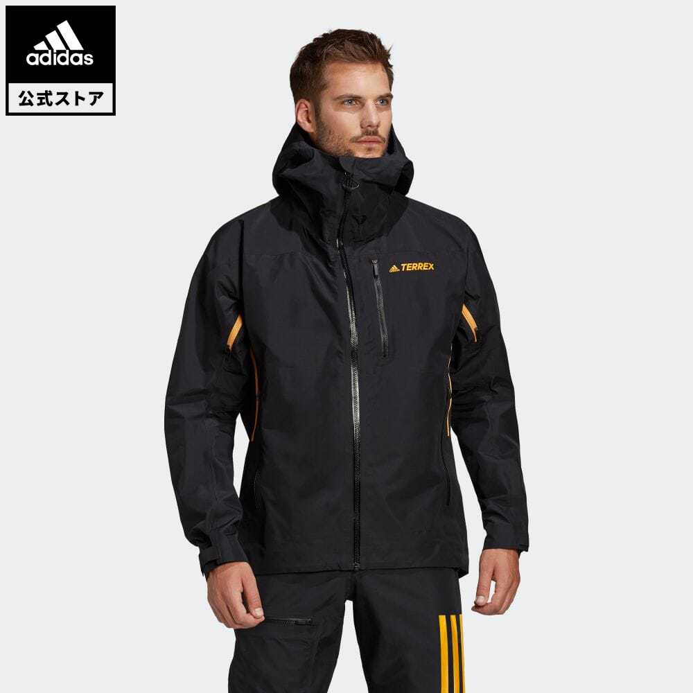 【公式】アディダス adidas 返品可 アウトドア テレックス テックロック GORE-TEX レインジャケット / Terrex Techrock GORE-TEX Rain Jacket アディダス テレックス メンズ ウェア・服 アウター ジャケット 黒 ブラック GH7370