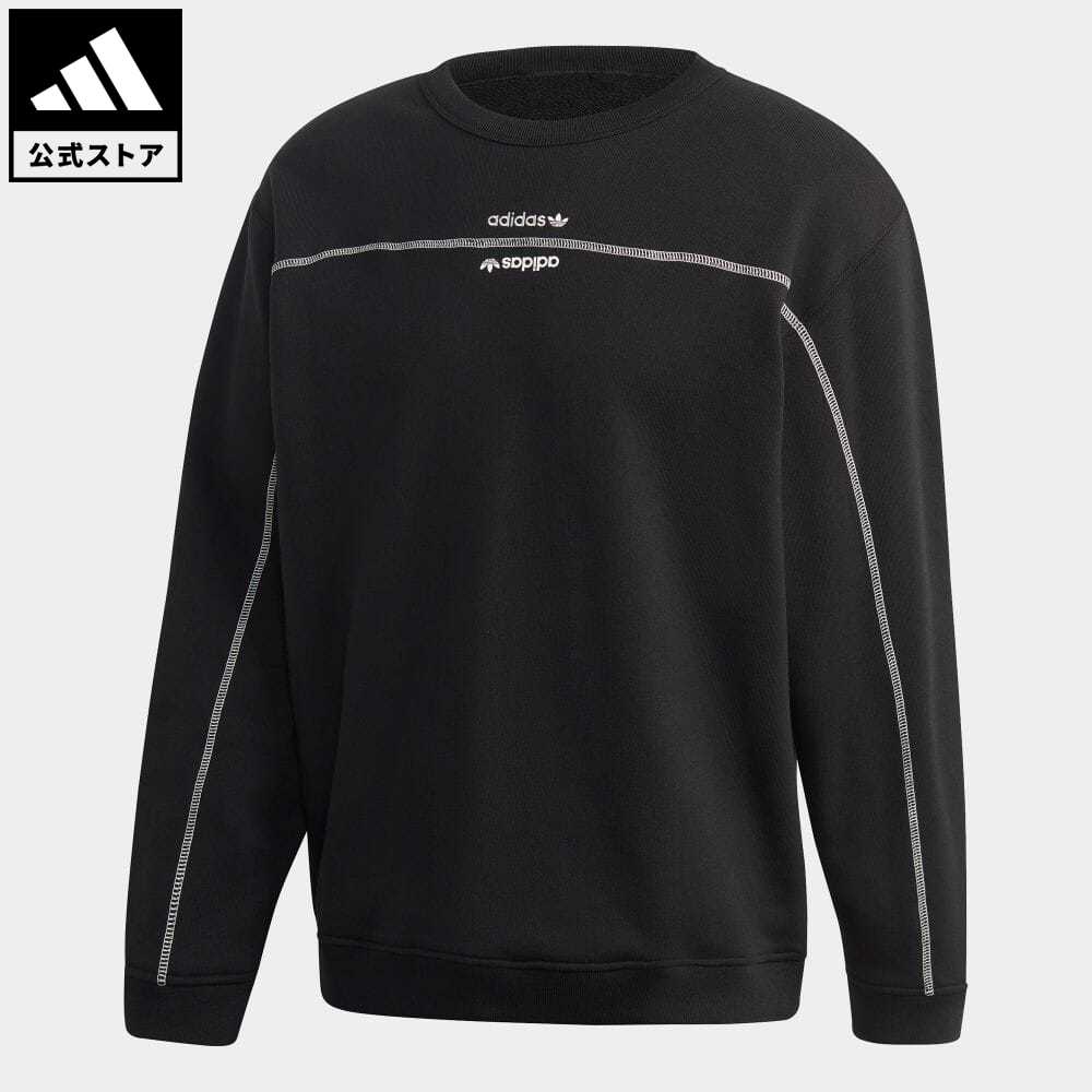 【公式】アディダス adidas クルーネック スウェット オリジナルス メンズ ウェア トップス スウェット（トレーナー） 黒 ブラック GD9309