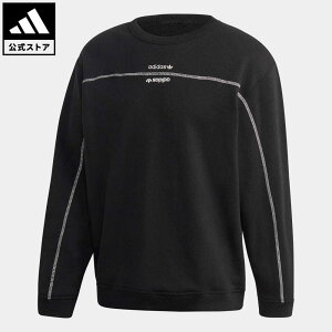 【公式】アディダス adidas 返品可 クルーネック スウェット オリジナルス メンズ ウェア・服 トップス スウェット（トレーナー） 黒 ブラック GD9309