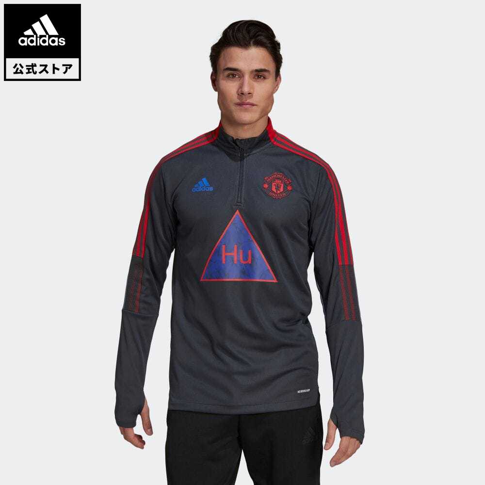 【公式】アディダス adidas 返品可 サッカー マンチェスター・ユナイテッド Human Race トレーニング トップ / Manchester United Human Race Training Top レディース メンズ ウェア・服 アウター ジャケット ジャージ グレー GK7722