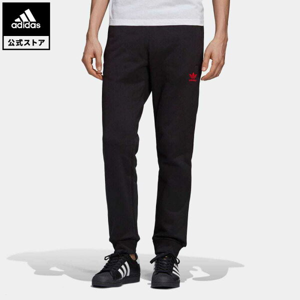 公式 アディダスadidasTREFOILPANTSオリジナルスレディースメンズウェアボトムスジャージパンツ黒ブラックGD25