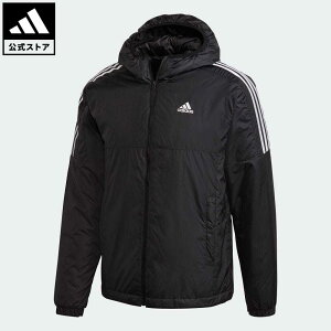 【公式】アディダス adidas 返品可 エッセンシャルズ インサレーテッド フード付きジャケット / Essentials Insulated Hooded Jacket スポーツウェア メンズ ウェア・服 アウター ジャケット 黒 ブラック GH4601
