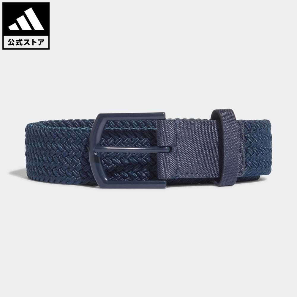 【公式】アディダス adidas 返品可 ゴルフ ブレードストレッチベルト / Braided Stretch Belt メンズ レディース アクセサリー ベルト 青 ブルー GQ6884