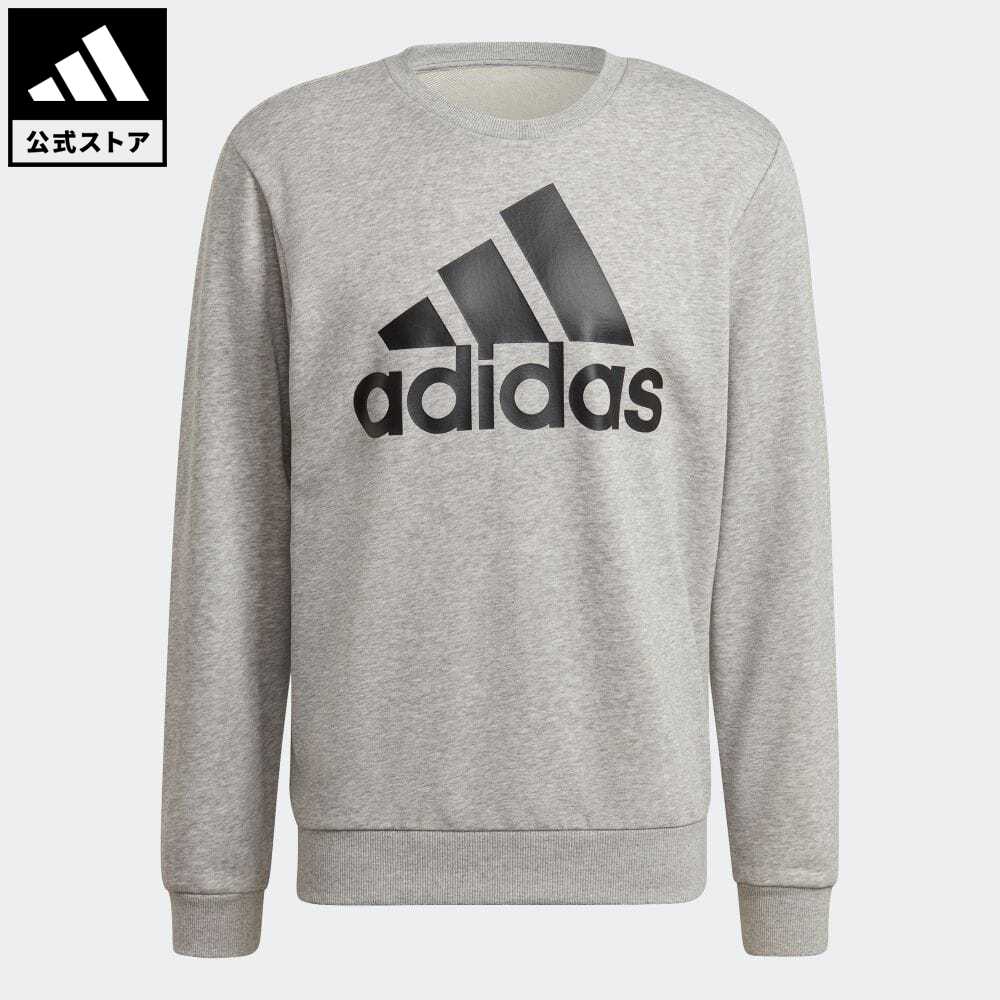 【公式】アディダス adidas 返品可 エッセンシャルズ ビッグロゴ スウェット / Essentials Big Logo Sweatshirt スポーツウェア メンズ ウェア・服 トップス スウェット（トレーナー） グレー GK9077