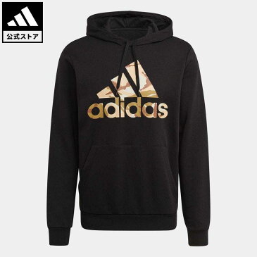 【20%OFFクーポン対象 08/19 10:00〜08/23 09:59】【公式】アディダス adidas 返品可 エッセンシャルズ カモフラージュ パーカー / Essentials Camouflage Hoodie メンズ ウェア・服 トップス パーカー(フーディー) スウェット（トレーナー） 黒 ブラック GL0019 トレーナー