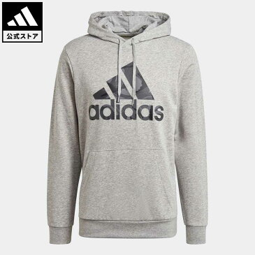 【20%OFFクーポン対象 08/19 10:00〜08/23 09:59】【公式】アディダス adidas 返品可 エッセンシャルズ カモフラージュ パーカー / Essentials Camouflage Hoodie メンズ ウェア・服 トップス パーカー(フーディー) スウェット（トレーナー） グレー GL0020 トレーナー