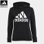 【公式】アディダス adidas 返品可 エッセンシャルズ リラックスド ロゴパーカー レディース ウェア・服 トップス パーカー(フーディー) スウェット（トレーナー） 黒 ブラック GM5514 トレーナー