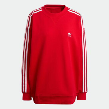 【公式】アディダス adidas 返品可 アディカラー クラシックス オーバーサイズ スウェット オリジナルス レディース ウェア・服 トップス スウェット(トレーナー) 赤 レッド GN2829
