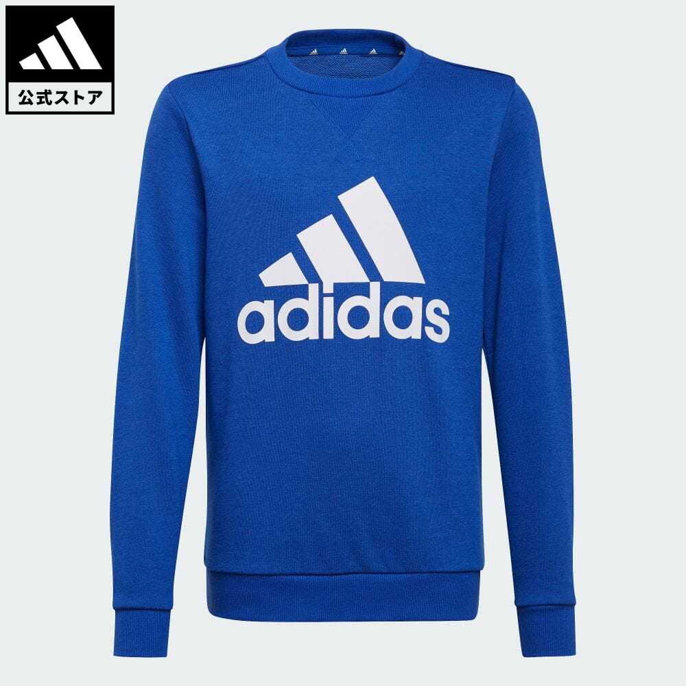 【40%OFF 6/4-6/11】【公式】アディダス adidas 返品可 エッセンシャルズ スウェット / Essentials Sweatshirt スポーツウェア キッズ／子供用 ウェア・服 トップス スウェット（トレーナー） 青 ブルー GN5915