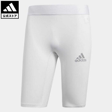 【公式】アディダス adidas 返品可 サッカー アルファスキン スポーツ ショートタイツ / Alphaskin Sport Short Tights メンズ レディース ウェア・服 ボトムス タイツ・レギンス 白 ホワイト CW9457 スポーツウェア レギンス