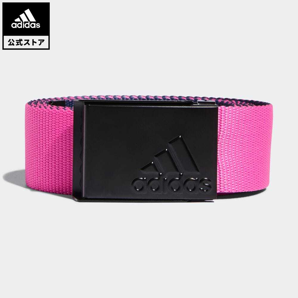 【公式】アディダス adidas 返品可 ゴルフ リバーシブルウェビングベルト / Reversible Web Belt メンズ アクセサリー ベルト ピンク GL2117 notp