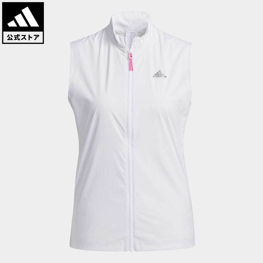 【公式】アディダス adidas ゴルフ ソリッド フルジップウインドベスト / Wind Vest レディース ウェア アウター ベスト 白 ホワイト GM3727 mothersday2021 notp start_something_new