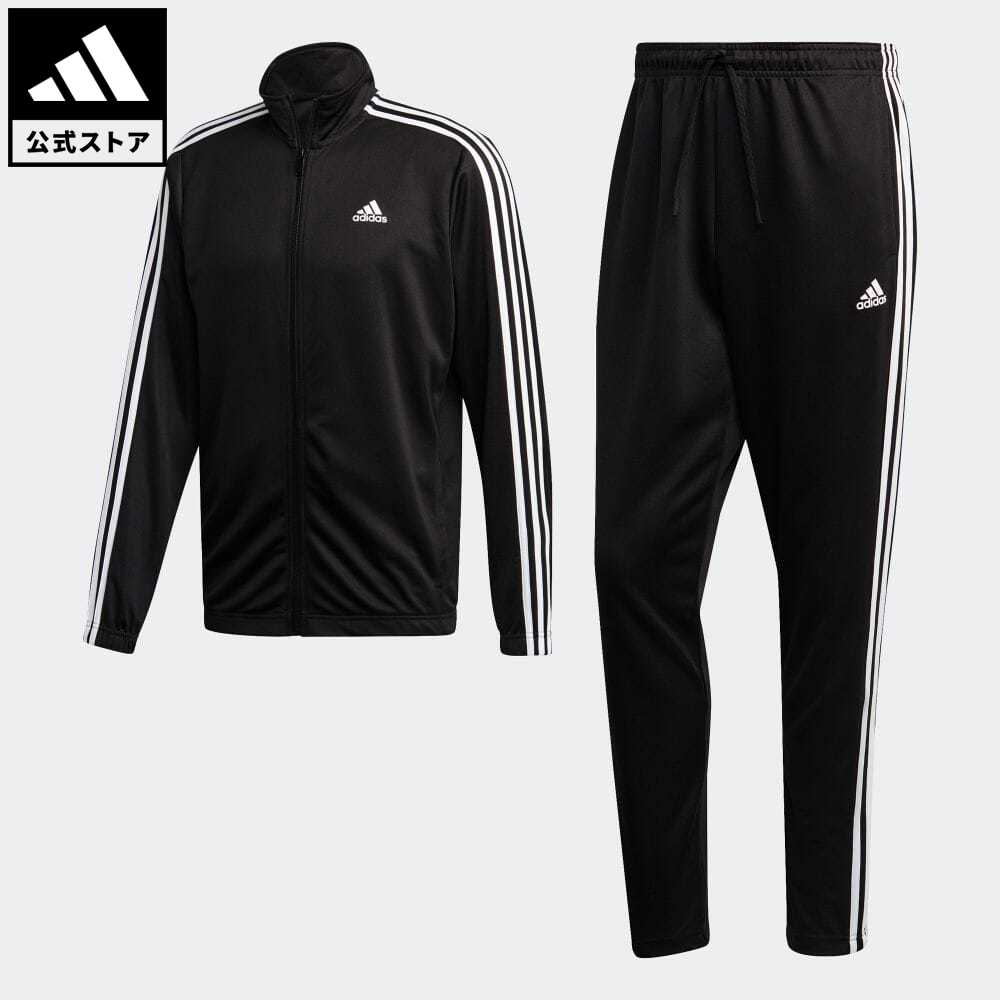 【公式】アディダス adidas 返品可 アスレティック ティロ トラックスーツ（ジャージセットアップ） / Athletics Tiro Track Suit スポーツウェア メンズ ウェア・服 セットアップ ジャージ 黒 ブラック FS4323 上下