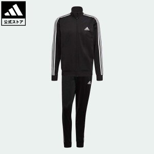 【公式】アディダス adidas 返品可 PRIMEGREEN エッセンシャルズ 3ストライプス トラックスーツ / Primegreen Essentials 3-Stripes Track Suit スポーツウェア メンズ ウェア・服 セットアップ ジャージ 黒 ブラック GK9651 上下